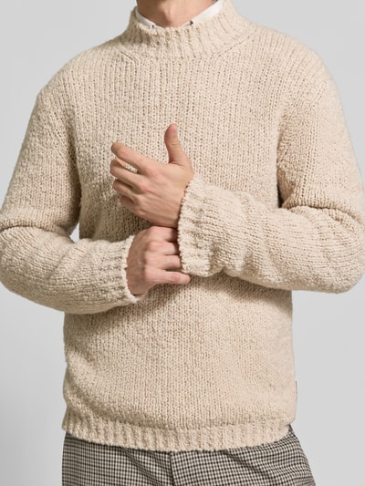 Marc O'Polo Oversized Fit Pullover aus Schurwoll-Mix Beige 3