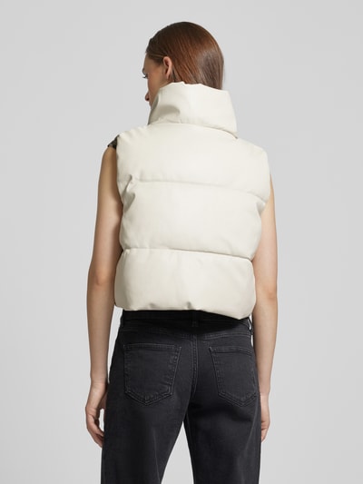 Only Bodywarmer van imitatieleer van Only, model 'ELSIE' Ecru - 5