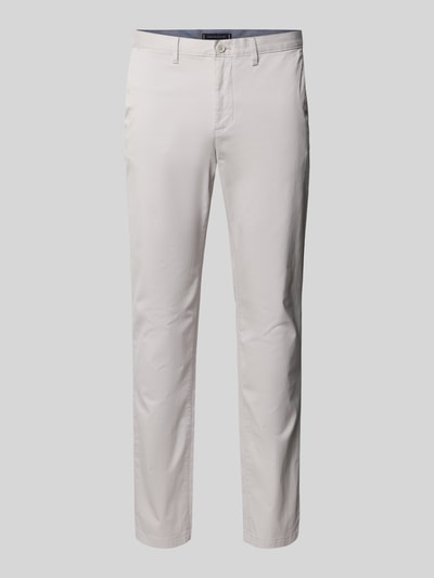Tommy Hilfiger Straight fit chino van katoenmix Middengrijs - 2