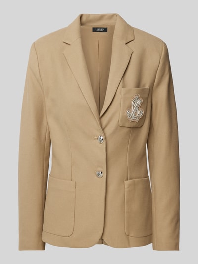 Lauren Ralph Lauren Blazer mit aufgesetzten Taschen Modell 'ANFISA' Camel 2