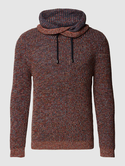 RAGMAN Gebreide pullover met all-over motief Rood - 2