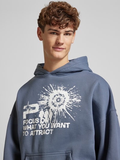 Pegador Oversized Hoodie mit Kapuze Bleu 3