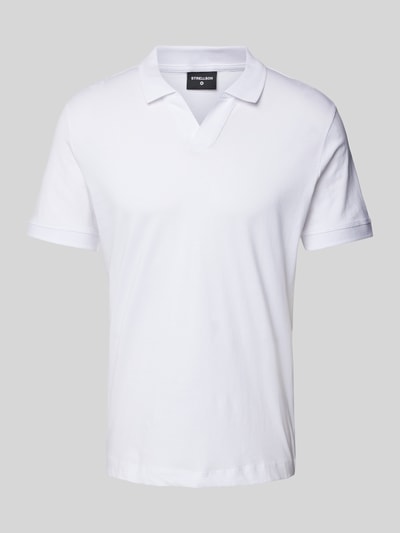 Strellson Poloshirt met structuurmotief, model 'Clark' Wit - 2