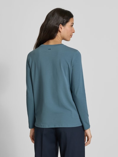 MM Bluzka z długim rękawem o kroju slim fit z mieszanki bawełny model ‘CRIS’ Jasnoniebieski 5