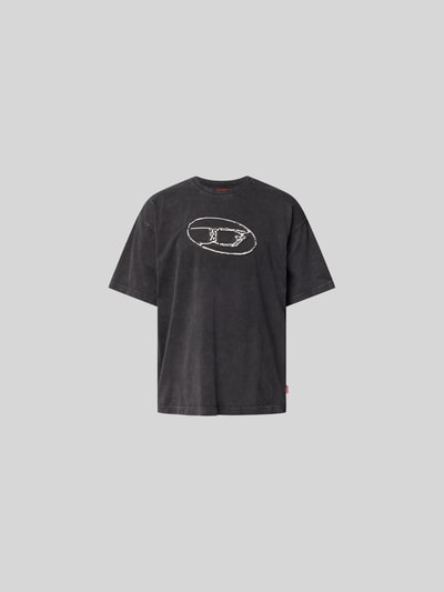 Diesel T-Shirt mit Label-Detail Black 2