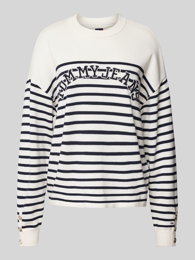 Tommy Jeans Gebreide pullover van puur katoen Offwhite - 2