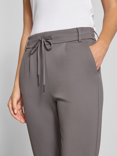 Only Regular fit trainingsbroek van viscosemix, model 'POPTRASH' Grafiet - 3