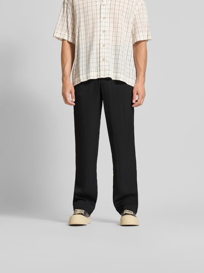 Nanushka Stoffhose mit elastischem Bund Black 4