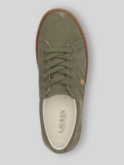 Lauren Ralph Lauren Sneaker aus echtem Veloursleder mit Logo-Detail Khaki 3