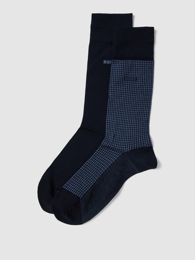 BOSS Socken mit Label-Detail im 2er-Pack Marine 1