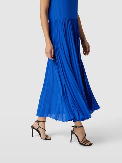 RED Valentino Maxikleid mit Plisseefalten Blau 3