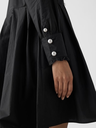 Custommade Blusenkleid mit Umlegekragen Schwarz 6