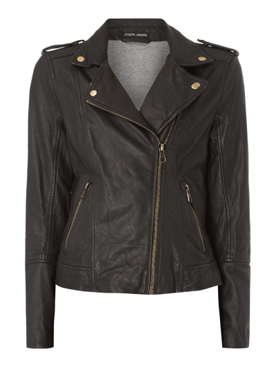 Joseph Janard Lederjacke im Biker-Look Black 2