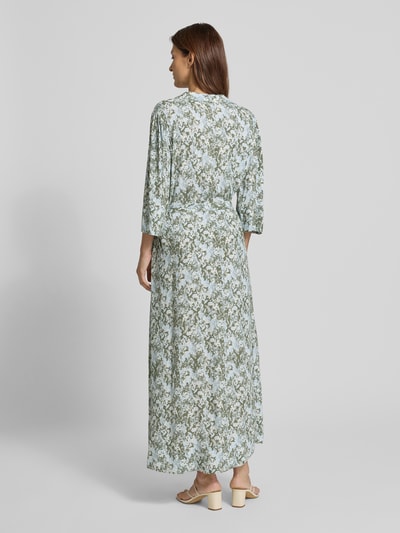 Selected Femme Soepele maxi-jurk van pure viscose, model 'FLORA' Olijfgroen - 5