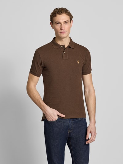 Polo Ralph Lauren Koszulka polo o kroju slim fit z czystej bawełny Średniobrązowy 4