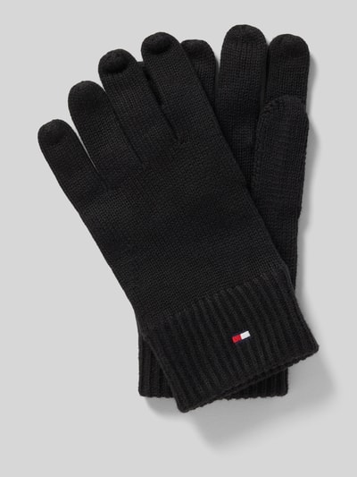 Tommy Hilfiger Handschuhe aus Baumwoll-Kaschmir-Mix Black 1