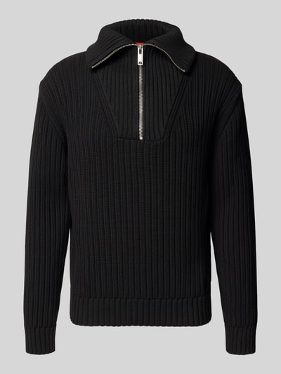 HUGO Regular fit schipperstrui van puur katoen, model 'SRIGG' Zwart - 2