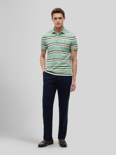Tommy Hilfiger Regular Fit Poloshirt aus Baumwoll-Mix Hellgruen 1