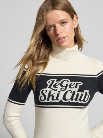 LeGer by Lena Gercke Gebreide pullover met ribboorden, model 'Elna' Beige - 3