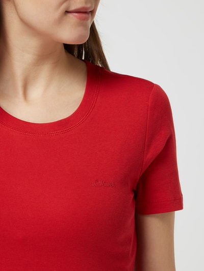s.Oliver RED LABEL T-Shirt aus Baumwolle  Rot 3