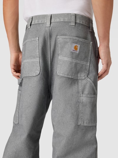 Carhartt Work In Progress Jeansy z poszerzaną nogawką i efektem melanżu Antracytowy melanż 3