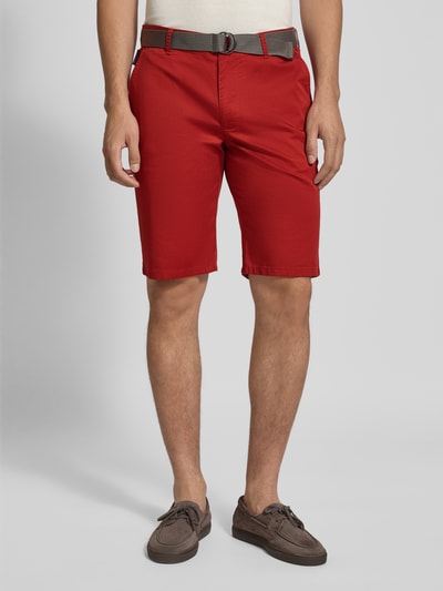 Christian Berg Men Bermuda met Franse steekzakken Rood - 4