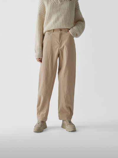 See by Chloé Straight Fit Hose mit Knopf-Details Sand 4