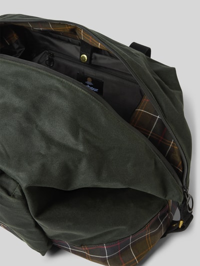 Barbour Weekendtas met labelpatch model 'FIELD WAX HOLDALL' Olijfgroen - 5