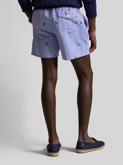 Polo Ralph Lauren Underwear Spodenki kąpielowe o kroju regular fit z haftami Granatowy 5