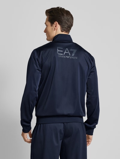 EA7 Emporio Armani Sweatanzug mit Label-Print Dunkelblau 5