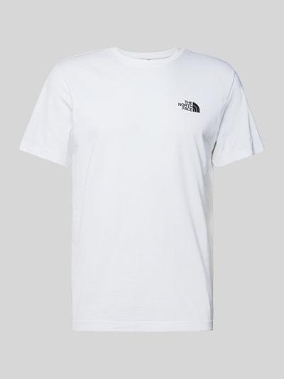 The North Face T-Shirt mit Label-Print Modell 'Simple Dome' Weiss 1