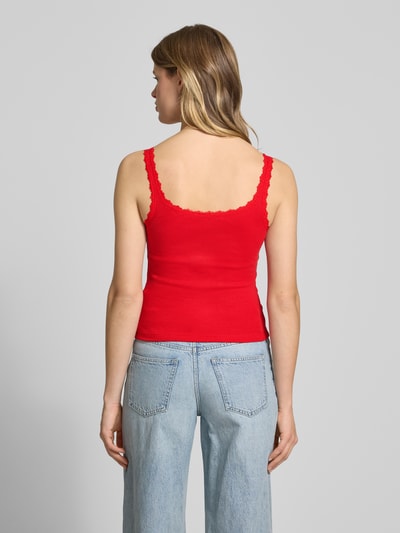 Review Tanktop mit Schleifen-Detail Kirsche 5