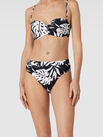 Roxy Bikinislip met all-over motief, model 'ROXY LOVE THE SHOREY' Zwart - 1