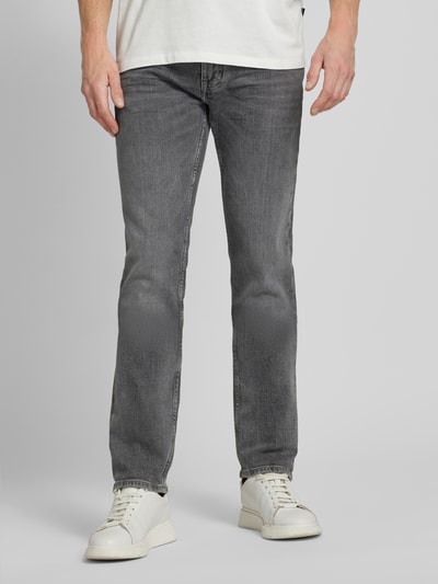 Tommy Hilfiger Straight Fit Jeans im 5-Pocket-Design Modell 'DENTON' Mittelgrau 4