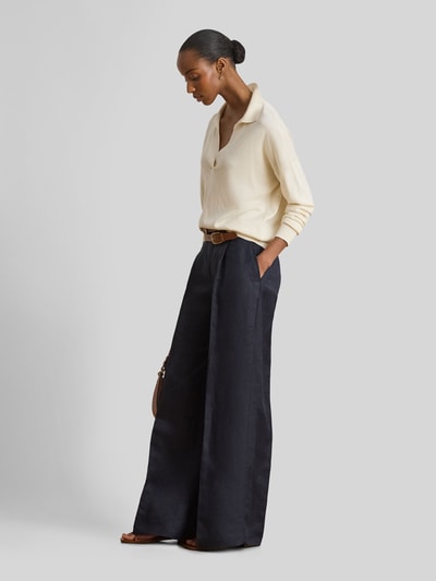 Lauren Ralph Lauren Relaxed Fit Pullover aus Baumwoll-Mix mit Polokragen Ecru 1