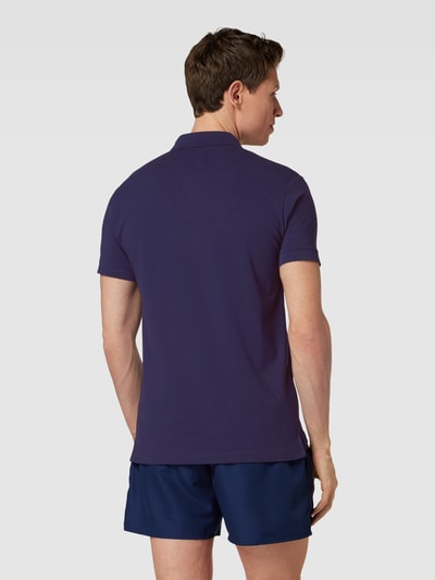 Emporio Armani Poloshirt im unifarbenen Design Modell 'ESSENTIAL' Dunkelblau 5