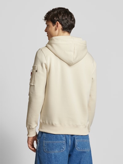 Alpha Industries Hoodie met labelprint Beige - 5