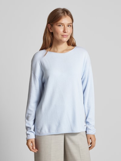 Brax Strickpullover mit U-Boot-Ausschnitt Modell 'LIZ' Blau 4