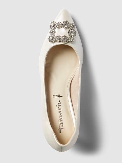 Tamaris Pumps mit Zier-Applikation Weiss 4
