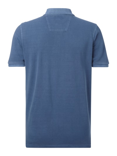 Fynch-Hatton Poloshirt im Washed Out Look  Jeansblau 3