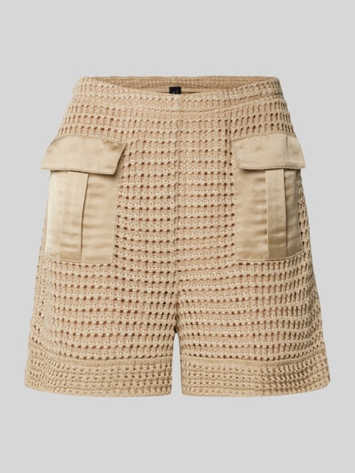 Marc Cain Shorts mit Pattentaschen und Effektgarn Sand 2