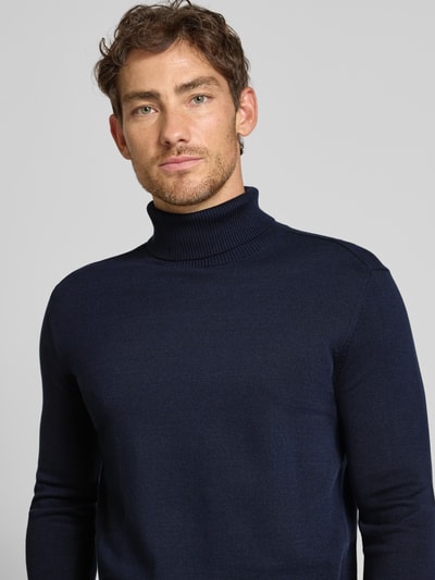 Tom Tailor Denim Regular fit coltrui van puur katoen Donkerblauw - 3