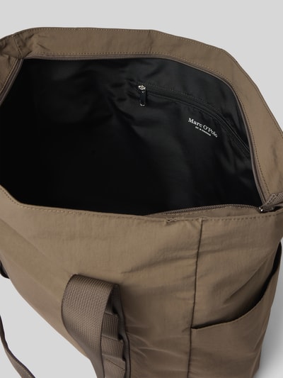 Marc O'Polo torba shopper z napisem z logo Ciemnobrązowy 5