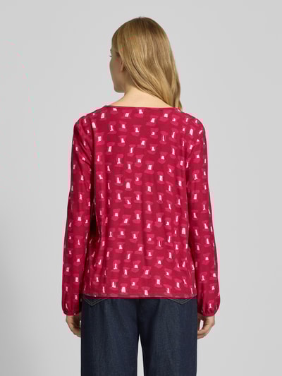 Tom Tailor Bluzka z długim rękawem o luźnym kroju z mieszanki wiskozy Czerwony 5