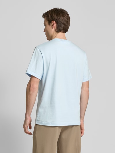 Lacoste T-shirt met labelpatch Lichtblauw - 5