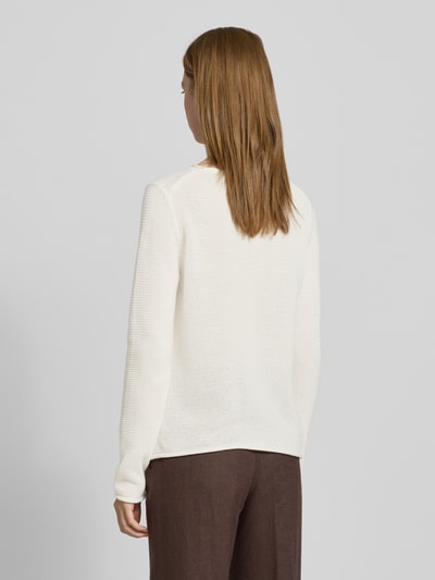 Marc O'Polo Regular Fit Strickpullover aus reiner Baumwolle Offwhite 5