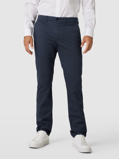 Tommy Hilfiger Stoffen broek met structuurmotief, model 'DENTON' Marineblauw - 4