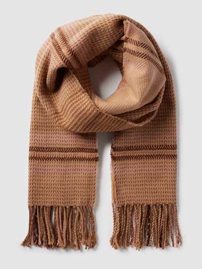 Vila Schal mit Strukturmuster Modell 'VIDELINA Scarf' Sand 2