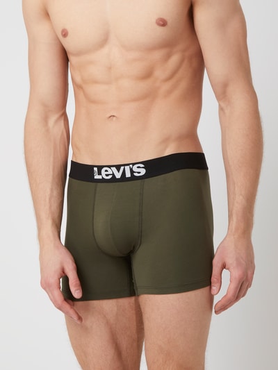 Levi's® Trunks met labelprint Kaki - 3