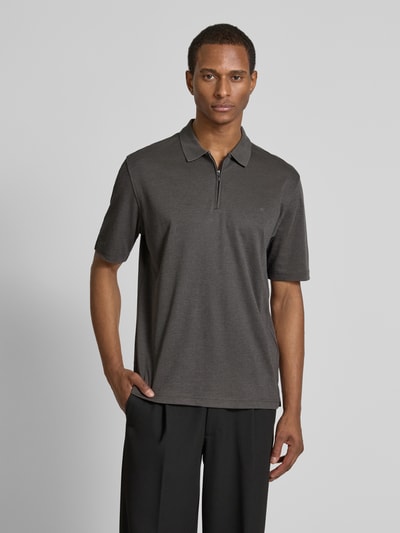 Christian Berg Men Koszulka polo z kołnierzykiem polo Grafitowy 4